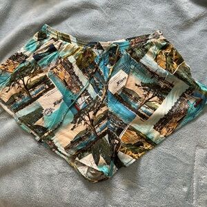 Anthropologie Maeve Printed Shorts